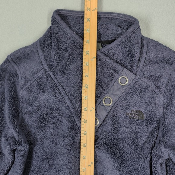 The North Face Osito Fleece Pullover Women's Small Purple Snap Casual Jacket - Picture 4 of 9